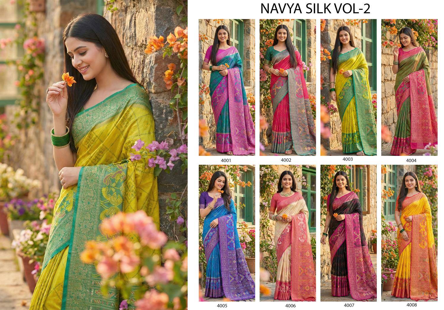 shree shyam NAVYA SILK VOL 2 Wholesale saree market in Pune